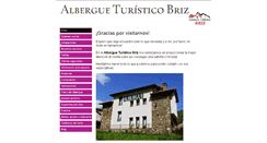 Desktop Screenshot of alberguebriz.com